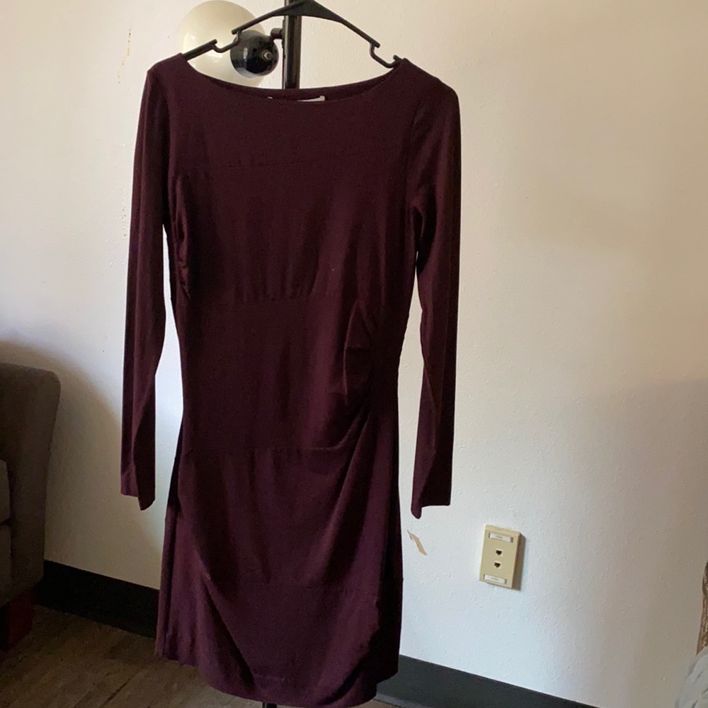 Rich dark purple Diane Von Furstenberg wrap dress